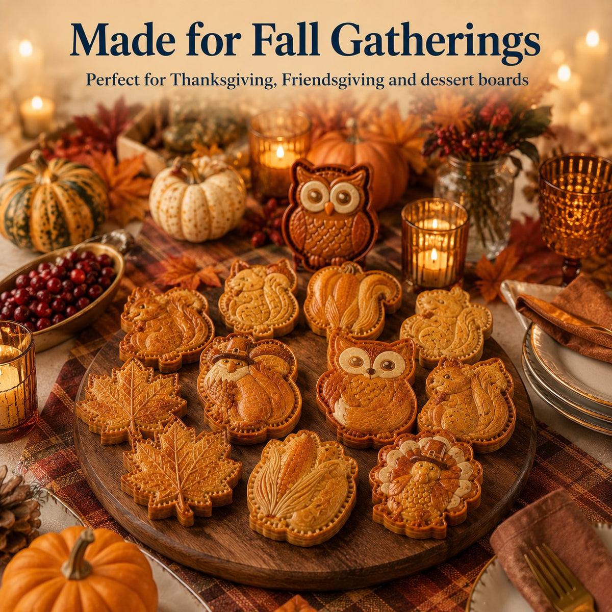 🍂 Verwandeln Sie Teig in herbstliche Mini-Pies | 8 detailreiche Formen