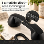 ☎️✨ Retro-Telefonhörer mit USB-C – Klassischer Look, moderner Komfort für Smartphone & Tablet 📱