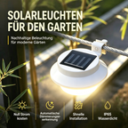 ☀️ 50 % RABATT 💡 Solar-Außenleuchten – ohne Kabel für Garten, Terrasse & Zaun