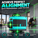 360-Grad-Laser-Wasserwaage für den Außenbereich – für Bau- und Fliesenarbeiten📐✨