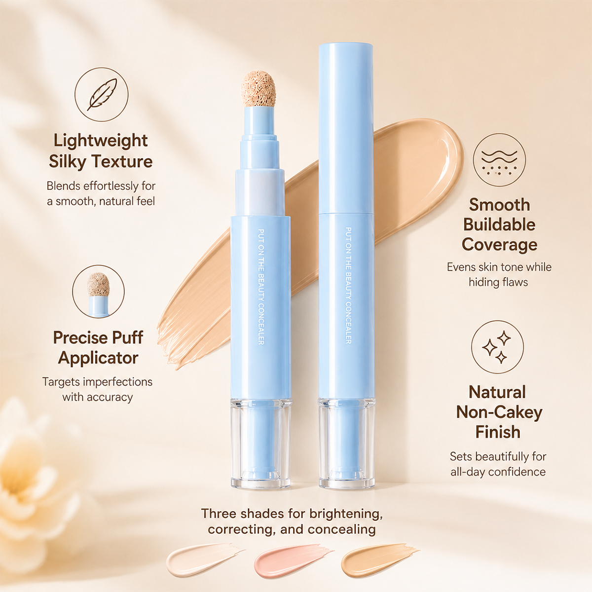 Kompakter Concealer-Stift für unterwegs