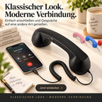 ☎️✨ Retro-Telefonhörer mit USB-C – Klassischer Look, moderner Komfort für Smartphone & Tablet 📱