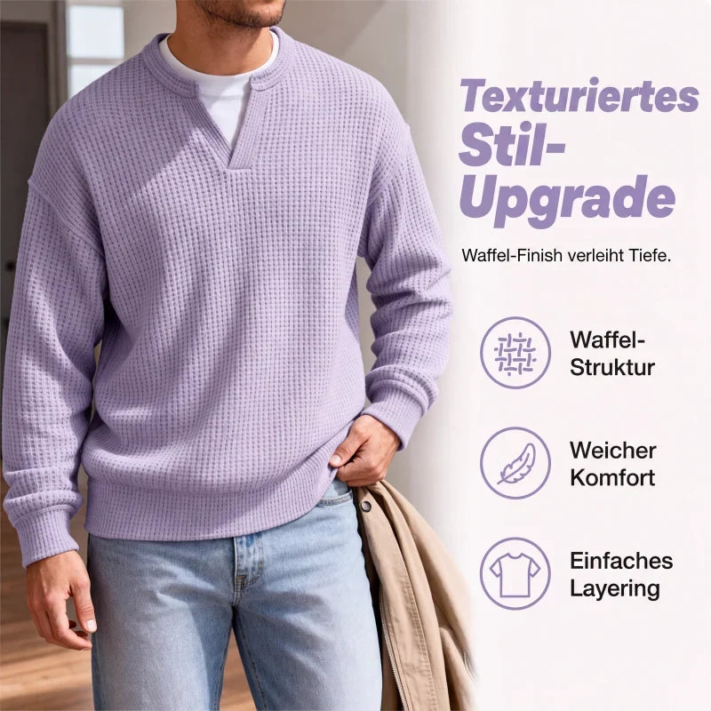 Mock-Layer-Design des strukturierten Herren-Oberteils