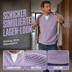 Herren-Waffel-Pullover für Freizeit und Alltag