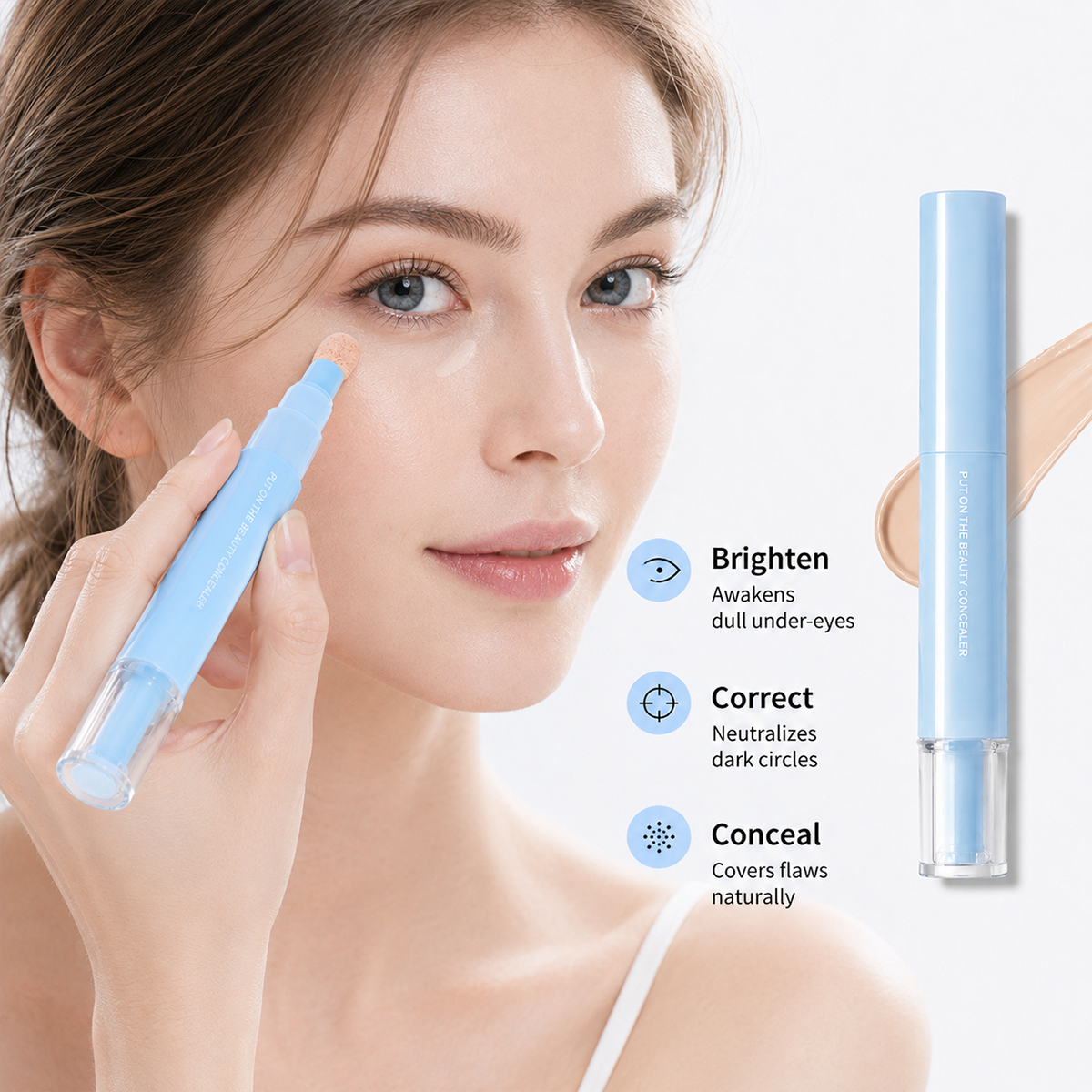 Feuchtigkeitsspendender Concealer für ein glattes Finish