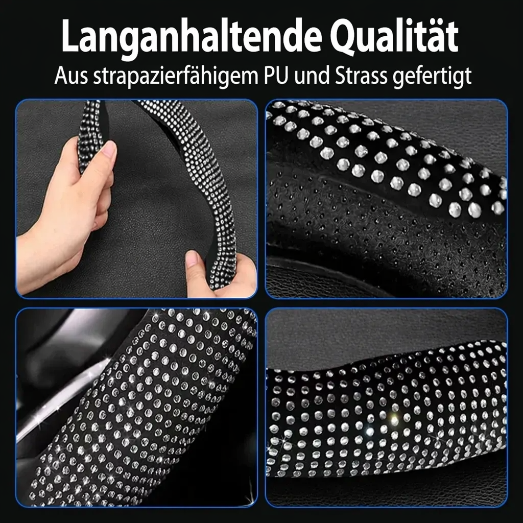 💎🚗 Strass-Bling-Lenkradbezug – luxuriöser Glanz, rutschfester Griff & einfache Montage, jetzt −50%