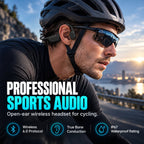 Professioneller Knochenleitungskopfhörer für Sport, Bluetooth 6.0, IP67 wasserdicht, offenes, kabelloses Headset für Laufen und Radfahren