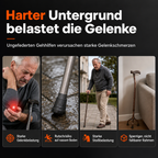 🦯 50 % RABATT – Faltbare Unterarmgehstützen mit Stoßdämpfung | Leicht & höhenverstellbar