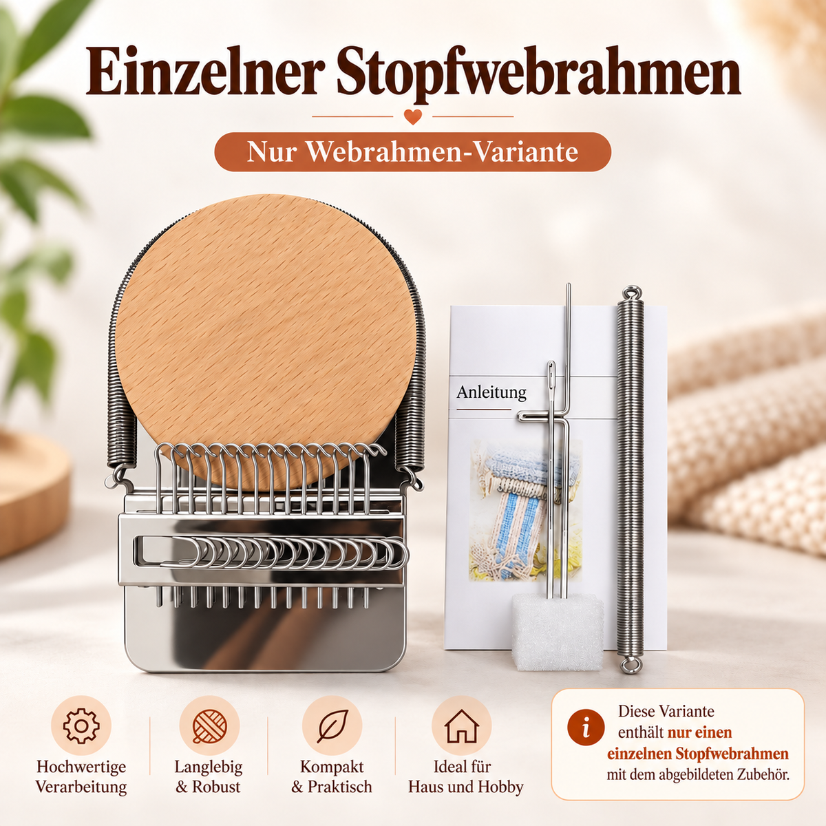 🧵 2026 Upgrade Stopfwebrahmen-Komplettset | Kleidung reparieren & kreativ gestalten