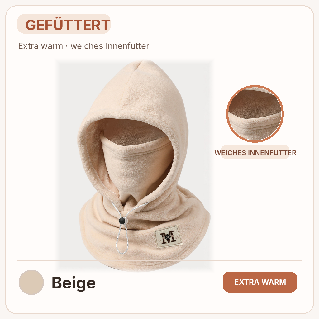 🔥 Bis zu 50 % RABATT – 🧣 Winter-Fleece-Sturmhaube | 3-in-1 Schutz für Kopf, Gesicht & Hals