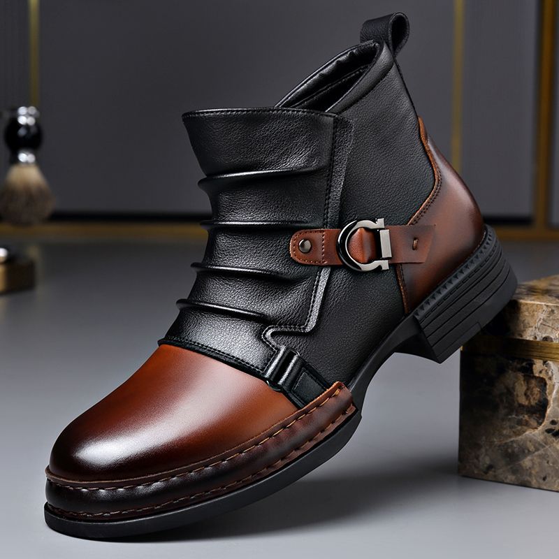 Herren-Stiefeletten mit seitlichem Reißverschluss – Produktfoto