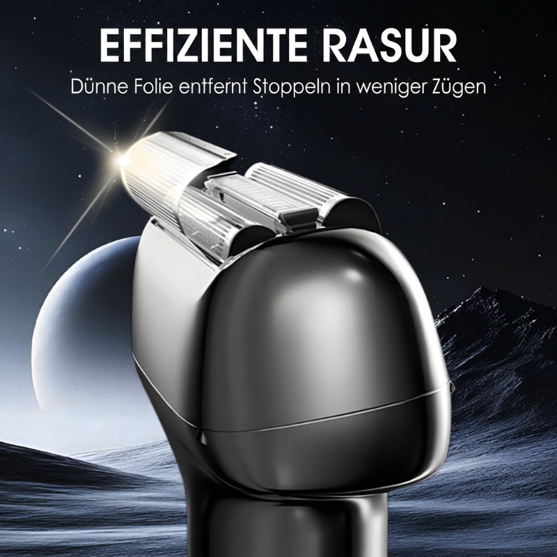 🪒 50 % RABATT – Wiederaufladbarer Folienrasierer für Herren | IPX6, USB-C & 60 Min. Akku