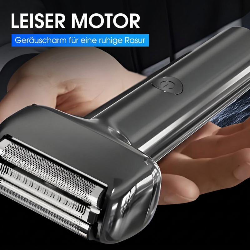 🪒 50 % RABATT – Wiederaufladbarer Folienrasierer für Herren | IPX6, USB-C & 60 Min. Akku
