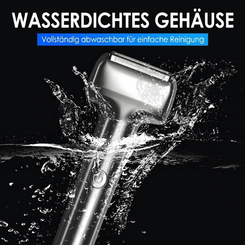 🪒 50 % RABATT – Wiederaufladbarer Folienrasierer für Herren | IPX6, USB-C & 60 Min. Akku