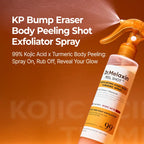 🧡 Dr.Melaxin Peel Shot Körperpeeling-Spray | Kojisäure & Kurkuma, 200 ml