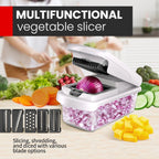 🥬 15-in-1 Multifunktionaler Gemüsehobel | Edelstahl & BPA-frei