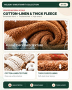 Stoffstruktur und Fleece-Textur der Weihnachtspullover