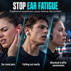 Professioneller Knochenleitungskopfhörer für Sport, Bluetooth 6.0, IP67 wasserdicht, offenes, kabelloses Headset für Laufen und Radfahren