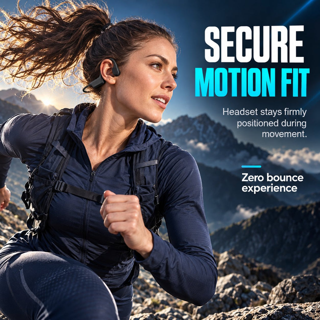 Professioneller Knochenleitungskopfhörer für Sport, Bluetooth 6.0, IP67 wasserdicht, offenes, kabelloses Headset für Laufen und Radfahren