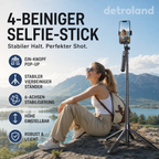 📱 4-beiniger Selfie-Stick & Smartphone-Stativ | 28–180 cm