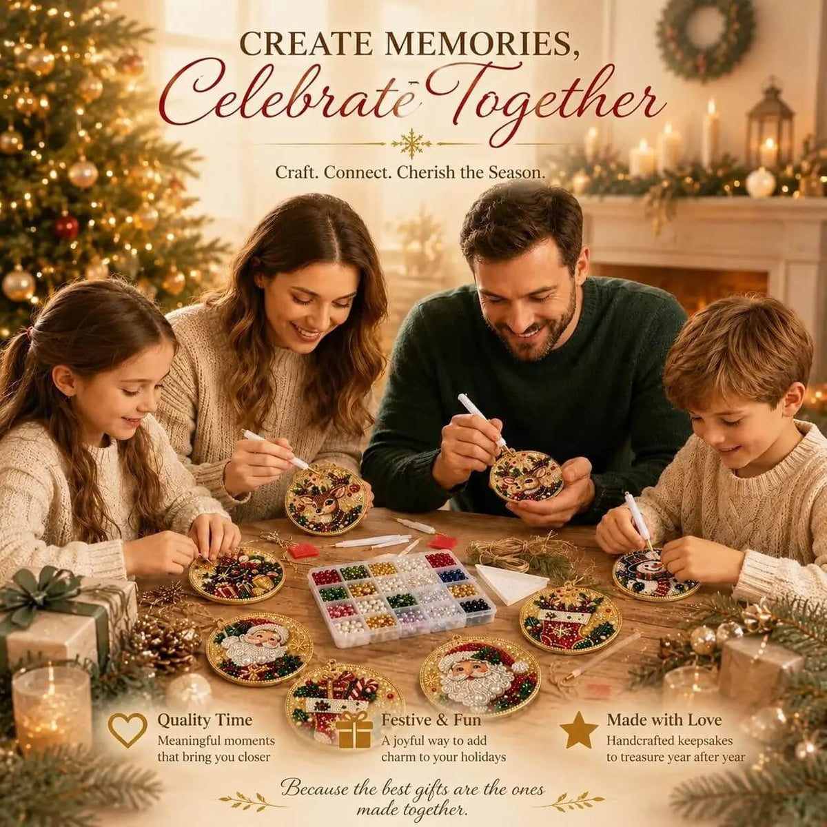 Komplettes Diamond Painting Weihnachtsset