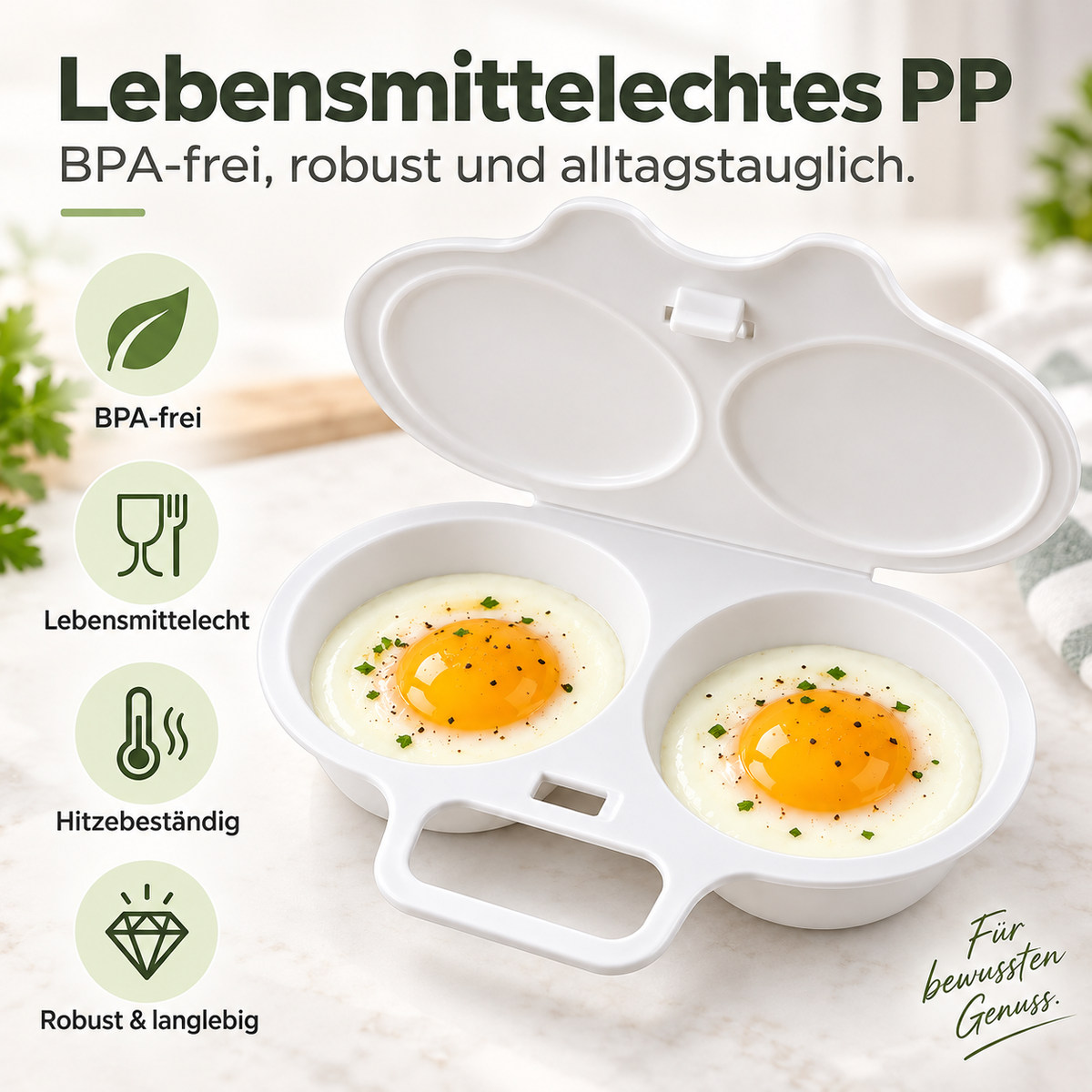 Lebensmittelechtes BPA-freies PP