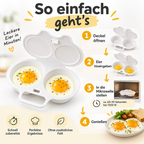 Anwendung des Mikrowellen-Eierpochierers