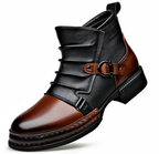 Herren-Stiefeletten mit markanten Schnallendetails