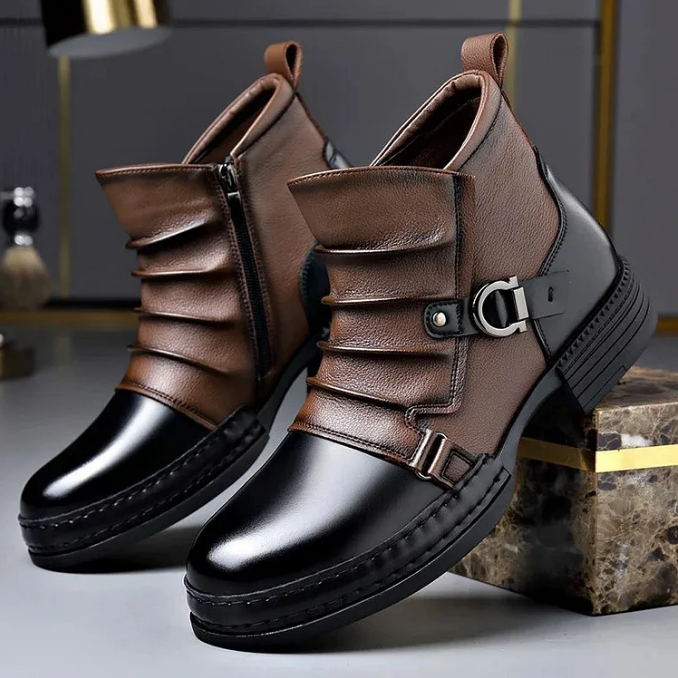 Echtleder-Stiefeletten für Herren – weitere Produktansicht