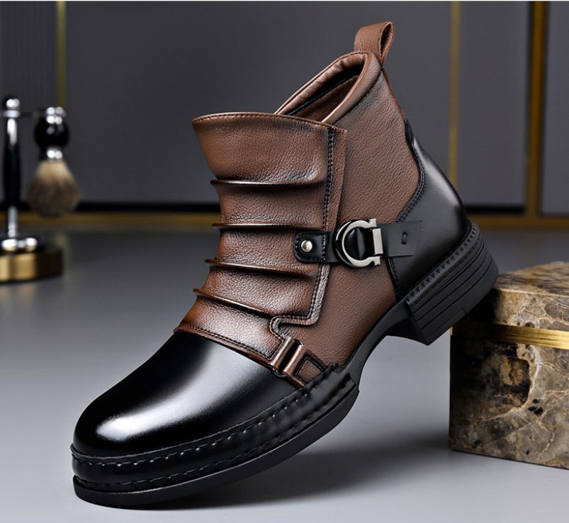 Herren-Lederstiefeletten – Detailansicht
