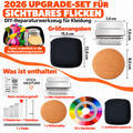 Größenangaben und Lieferumfang des 2026 Upgrade Stopfwebrahmen-Komplettsets