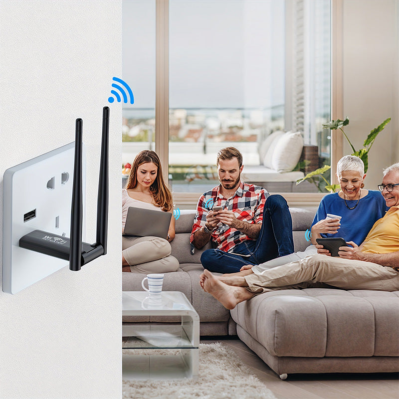 🔥 50 % RABATT 🔥 USB-WLAN-Signalverstärker – bis zu 300 Mbit/s, 2,4 GHz & USB-Betrieb