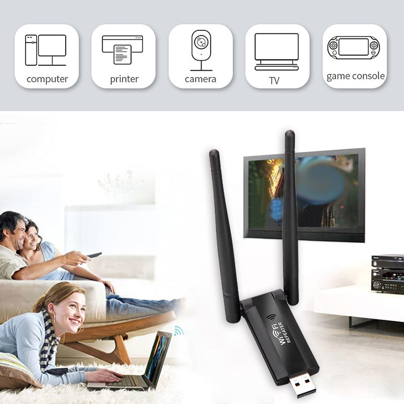 🔥 50 % RABATT 🔥 USB-WLAN-Signalverstärker – bis zu 300 Mbit/s, 2,4 GHz & USB-Betrieb