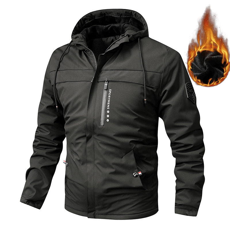 ❄️Winter Specials❄️ Herren Freizeitjacke Windbreaker mit dicker Kapuze
