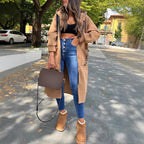 🔥 50 % RABATT – Oversize-Kapuzen-Sweatshirt-Mantel für Damen