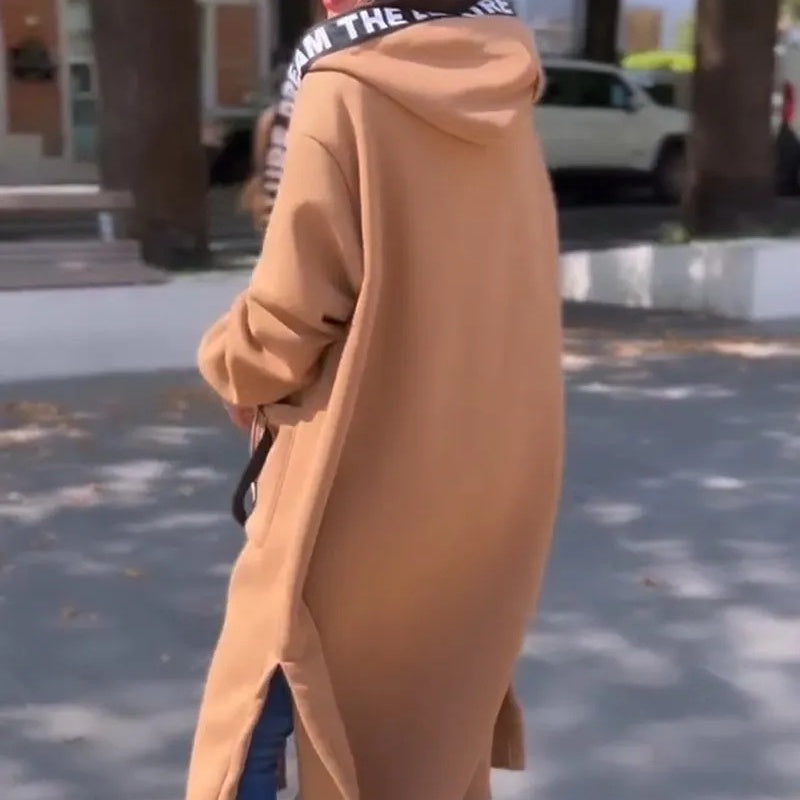 🔥 50 % RABATT – Oversize-Kapuzen-Sweatshirt-Mantel für Damen