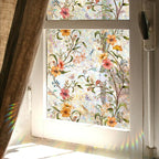 ✨ Statische Fensterfolie in Buntglasoptik | Sichtschutz ohne Kleber