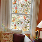 ✨ Statische Fensterfolie in Buntglasoptik | Sichtschutz ohne Kleber