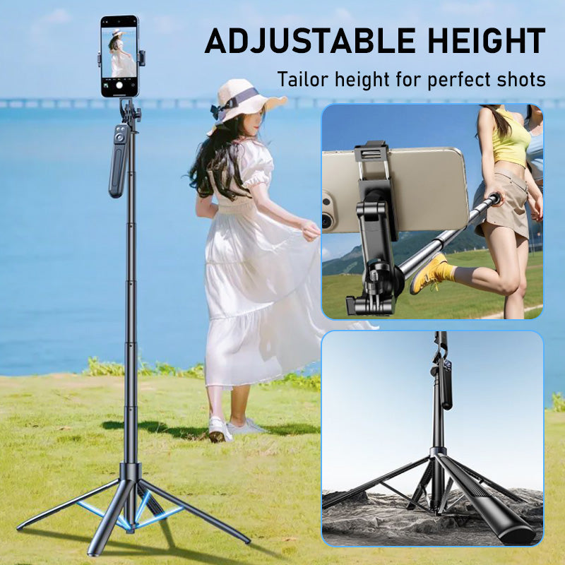 📱 4-beiniger Selfie-Stick & Smartphone-Stativ | 28–180 cm