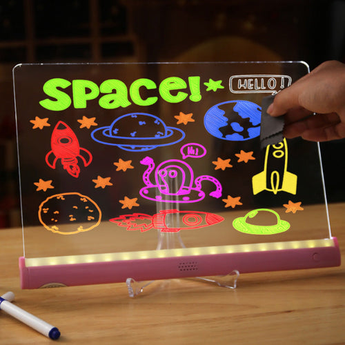 🎃 50 % Halloween-Rabatt – LED-Zeichenbrett für Kinder | Wiederverwendbar & USB-C
