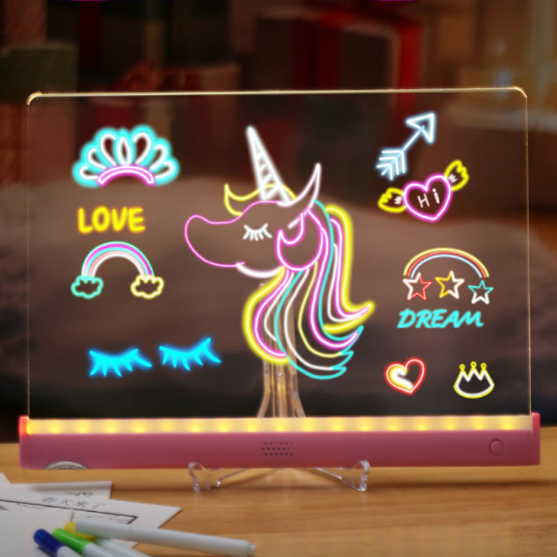 🎃 50 % Halloween-Rabatt – LED-Zeichenbrett für Kinder | Wiederverwendbar & USB-C