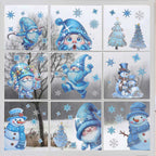 ✨ Weihnachtliche Glitzer-Fensterbilder 🎄 | 9-teilig, ohne Kleber & wiederverwendbar