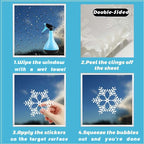 ✨ Weihnachtliche Glitzer-Fensterbilder 🎄 | 9-teilig, ohne Kleber & wiederverwendbar