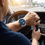 Herrenuhr mit analoger und digitaler Anzeige