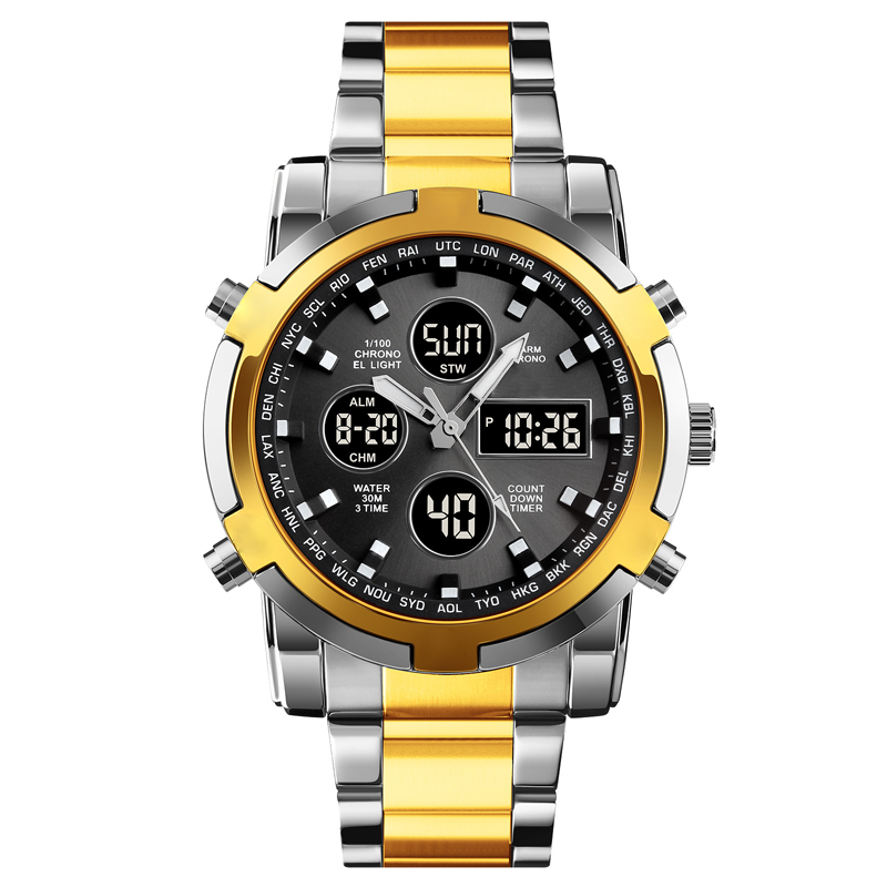Armbanduhr für Herren mit Digitalanzeige