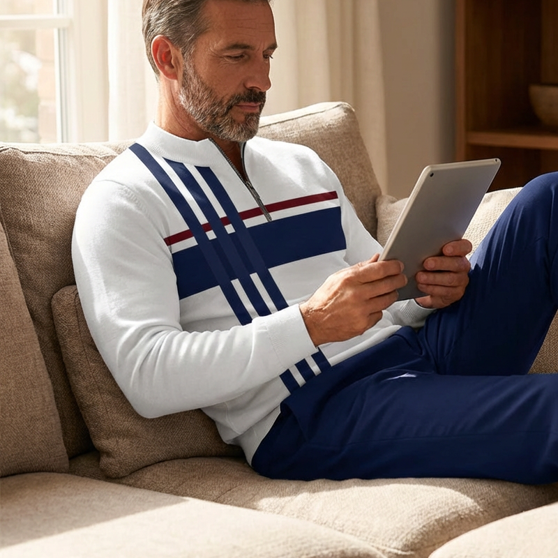 🌿👬Herren-Set mit Grafikprint, Pullover und Hose🔥Kauf 2 Artikel versandkostenfrei🔥