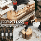 🔥 50 % RABATT – 🪵 Holzspaltbohrer-Set | 32/42 mm & 5-teiliges Schaft-Set