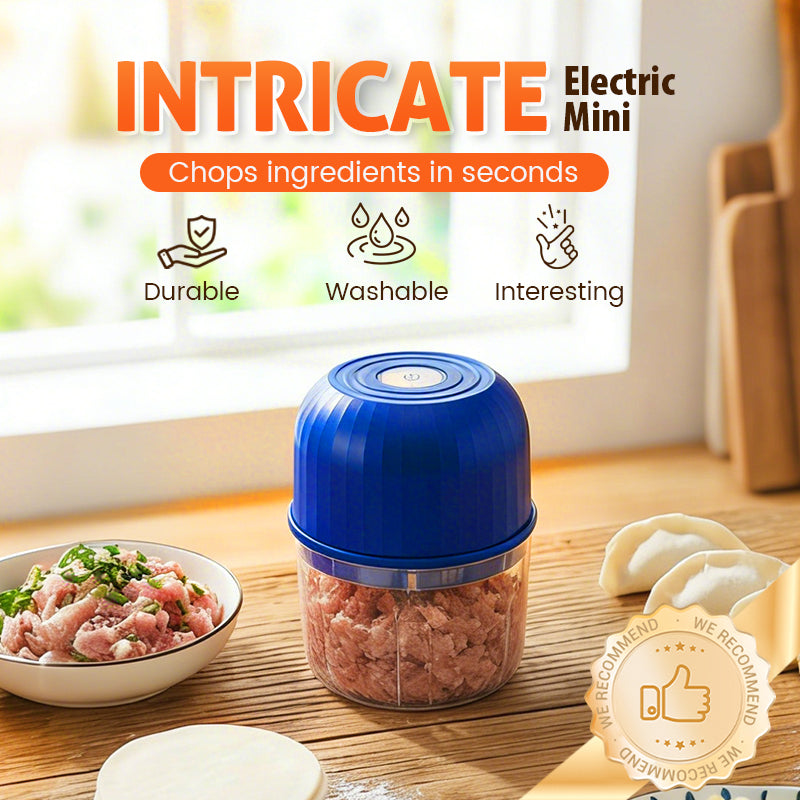 🔥 Heute 50 % RABATT – 🥕 Kabelloser Mini-Zerkleinerer | 300 ml, 3 Edelstahlklingen & USB-C