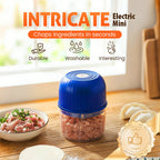 🔥 Heute 50 % RABATT – 🥕 Kabelloser Mini-Zerkleinerer | 300 ml, 3 Edelstahlklingen & USB-C