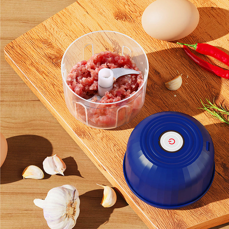 🔥 Heute 50 % RABATT – 🥕 Kabelloser Mini-Zerkleinerer | 300 ml, 3 Edelstahlklingen & USB-C